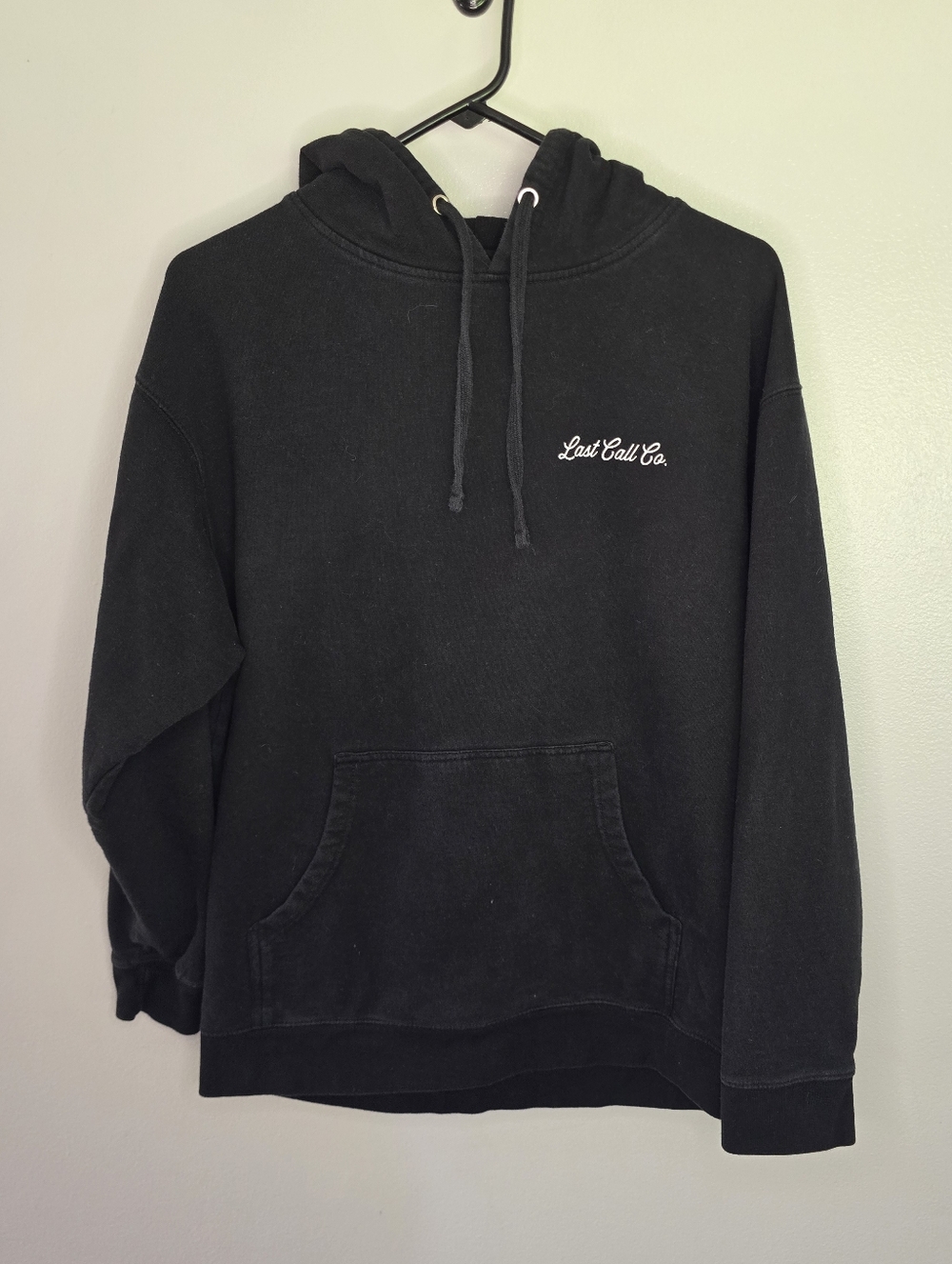 Last Call Co. Men's Black Hoodie Sweatshirt